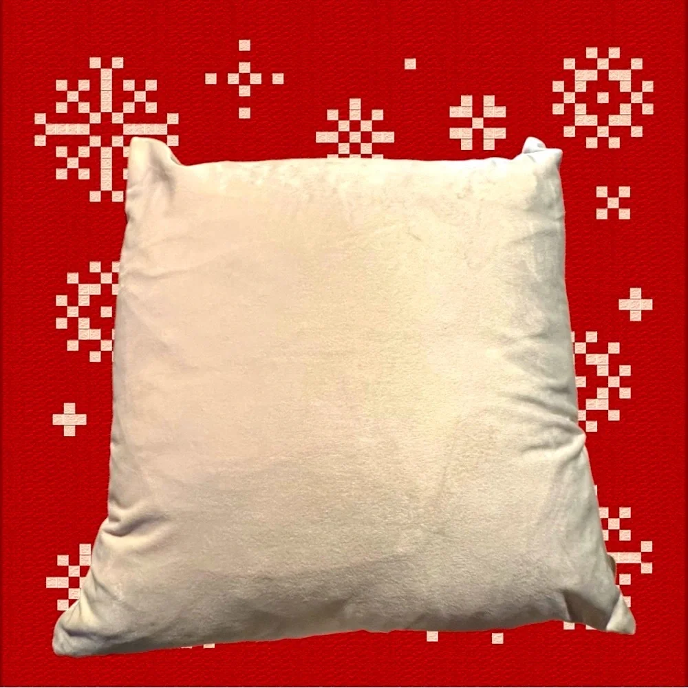 Christmas’s Throw pillow 17 x 17 velour